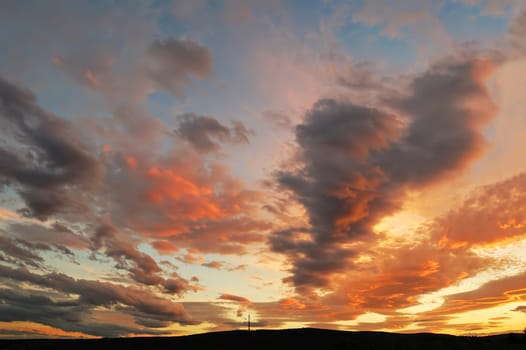 Sunset with TV Tower