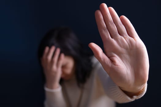 Women violence and abused concept. Stop domestic violence against women and human trafficking.