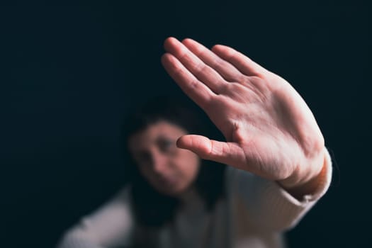Women violence and abused concept. Stop domestic violence against women and human trafficking.