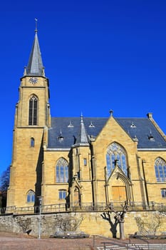 The town church is a sight of the town Bad Rappenau