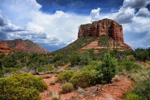Red Rock country mountains surrounding Sedona Arizona
