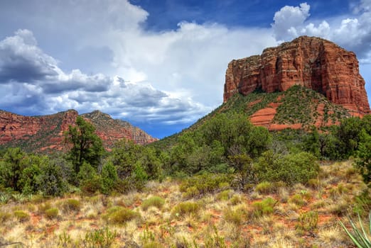 Red Rock country mountains surrounding Sedona Arizona
