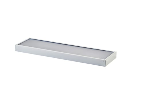 LED lamp for non-residential and public spaces on a white isolated background. Power saving. High quality photo