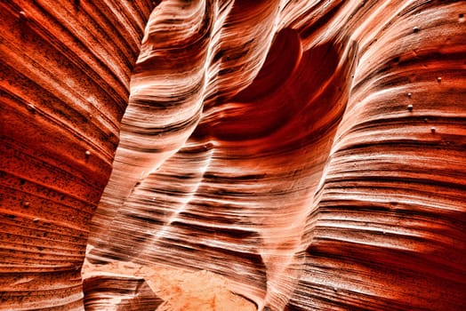 Sunlight coming into Rattlesnake Canyon on the Navajo Indian reservation in Northern Arizona