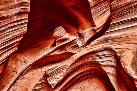 Sunlight coming into Rattlesnake Canyon on the Navajo Indian reservation in Northern Arizona