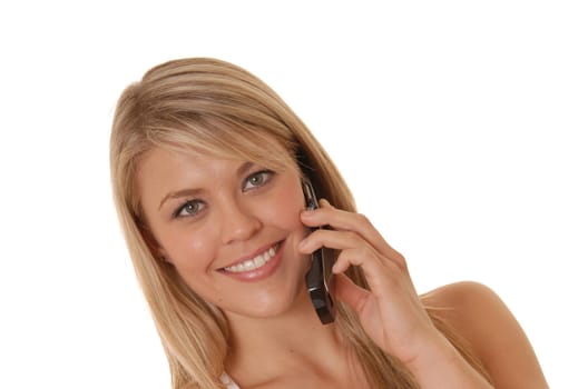 Lovely Girl talking on a Cell Phone