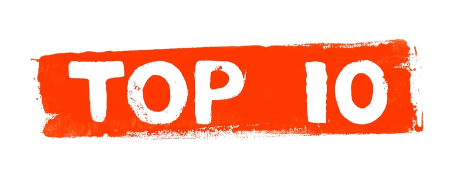 Top 10: Grunge Banner with red color