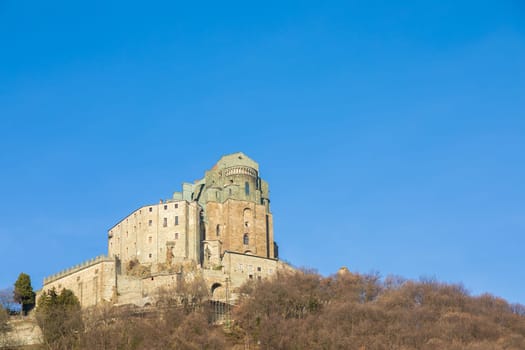 St Michael Abbey - Sacra di San Michele - Italy. Monastic mediaeval building.