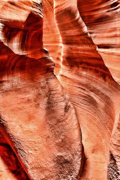 Sunlight coming into Rattlesnake Canyon on the Navajo Indian reservation in Northern Arizona