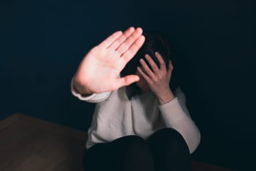 Women violence and abused concept. Stop domestic violence against women and human trafficking.