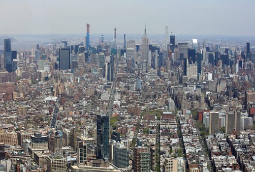 Aerial View of Manhattan. New York City. USA