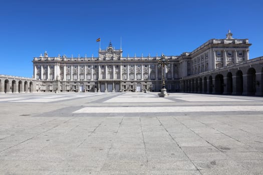 The Royal Palace in Madrid. Spain