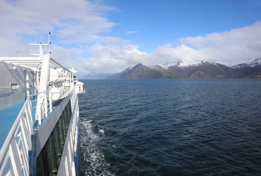 Landscape at Beagle Channel. Patagonia. Chile