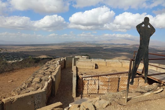 Sculpture on the Golan Heihts between Israel and Syria