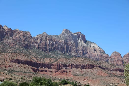 Landscape in Zion National Park. Utah. USA