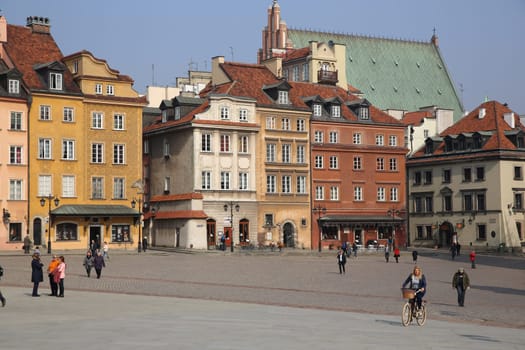 Castle Square in Warsaw. Poland