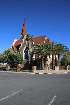 Christian Church (Christuskirche) in Windhoek. Namibia