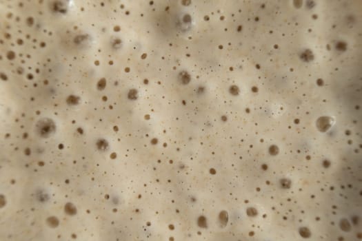 Active and bubbly sourdough starter for bread making