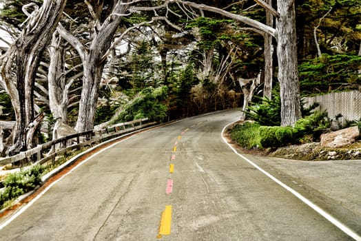 US Highway One in near Monterey northern California
