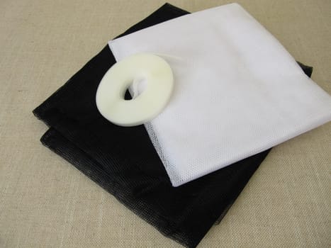 Insect screens for the window in white and anthracite and fixing tape