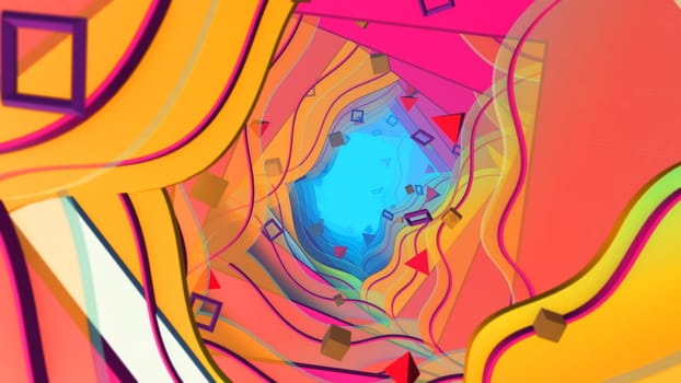 3D illustration Background for advertising and wallpaper in flat art style and abstract scene. 3D rendering in decorative concept.