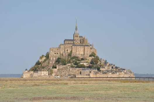Mont Saint Michel and salt marshes