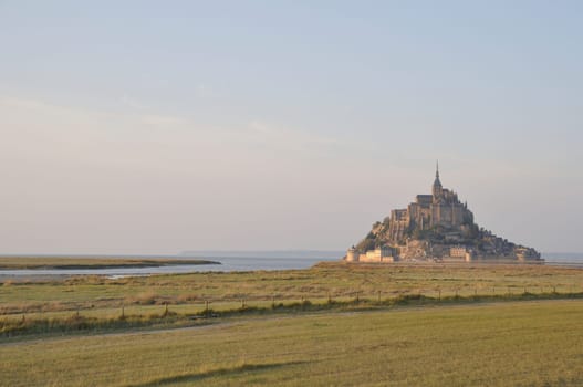 Mont Saint Michel, the Couesnon and salt marshes