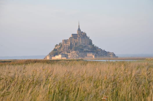 Mont Saint Michel and salt marshes