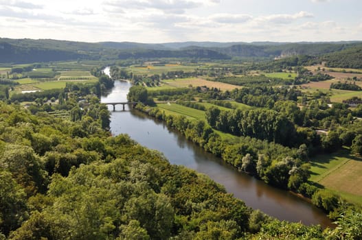 Dordogne seen from Domme in Périgord