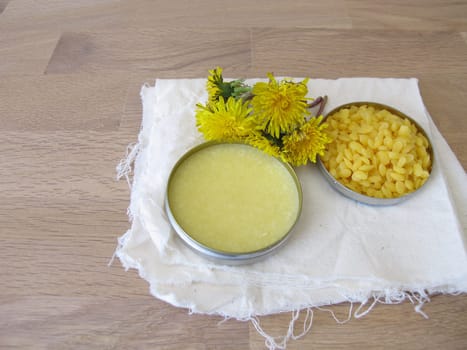 Homemade natural beeswax wood cleaner for wooden furniture and surfaces