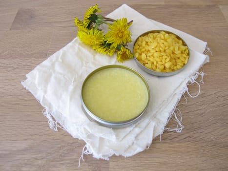 Homemade natural beeswax wood cleaner for wooden furniture and surfaces