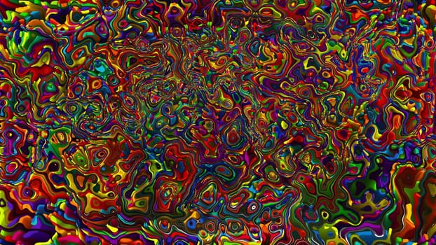Colorful blots. Computer generated 3d render