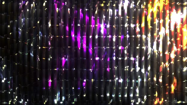 Glow glass elements. Computer generated 3d render