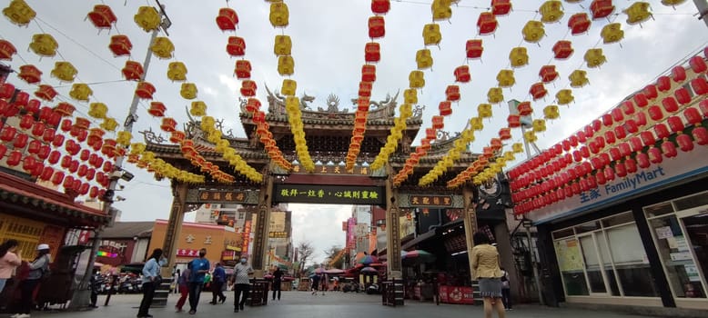 Lukang Tianhou Temple, Zhanghua - Mar 17, 2022 : Lugang Tianhou Temple, a national monument, was founded in 1591 in the late Ming Dynasty and has been in existence for more than 400 years.