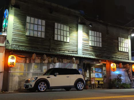Night in the ancient capital, Tainan - Mar 16, 2022 : Walking through the alleys of Tainan, there are surprises at any time