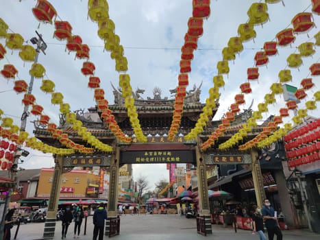 Lukang Tianhou Temple, Zhanghua - Mar 17, 2022 : Lugang Tianhou Temple, a national monument, was founded in 1591 in the late Ming Dynasty and has been in existence for more than 400 years.