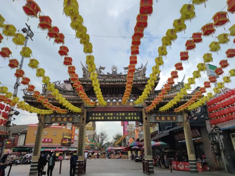 Lukang Tianhou Temple, Zhanghua - Mar 17, 2022 : Lugang Tianhou Temple, a national monument, was founded in 1591 in the late Ming Dynasty and has been in existence for more than 400 years.