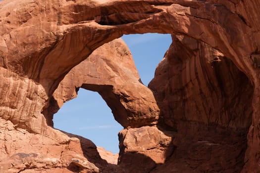 Close up of a rock formation at Arches NP