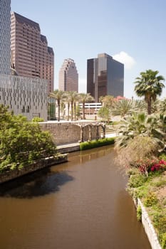 The waters of the river with the same name flow through downtown San Antonio, Texas