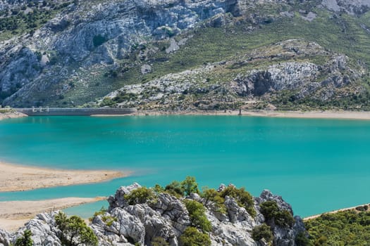 Fantastic views of the Embalse de Cuber in the Sierra de Tramuntana, Mallorca, Spain.