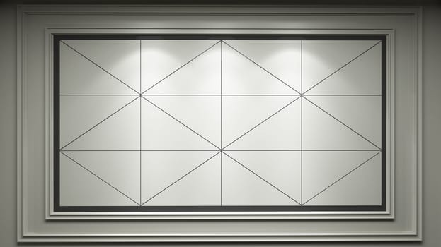wall decor idea created with triangular geometry wooden modules background 3D rendering