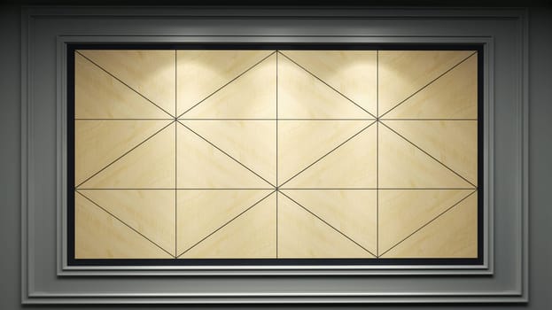 wall wooden decor idea created with triangular geometry wooden modules background 3D rendering