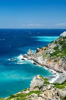 Beautiful landscape in Skiathos island, Greece.
