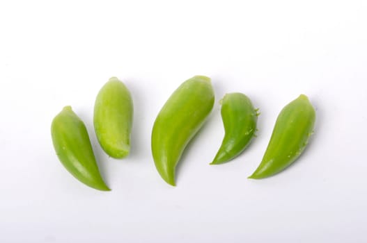 Achocha on a white background