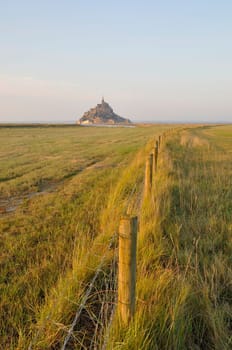 Mont Saint Michel, the Couesnon and salt marshes