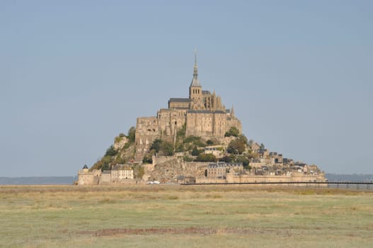 Mont Saint Michel and salt marshes