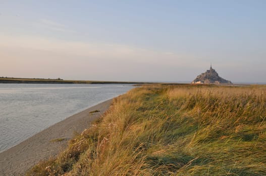 Mont Saint Michel, the Couesnon and salt marshes