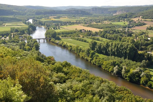 Dordogne seen from Domme in Périgord