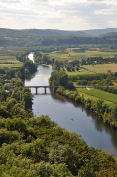 Dordogne seen from Domme in Périgord
