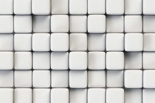Abstract geometric background with ceramic cubes of various height.